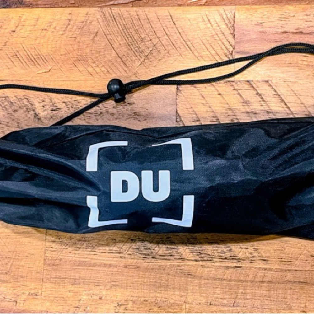 Black DU Drawstring Bag